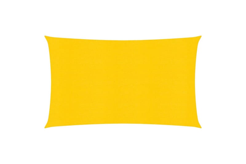 Aurinkopurje 160 g/m² keltainen 2x5 m HDPE - Keltainen - Puutarhakalusteet - Aurinkosuoja - Aurinkopurje