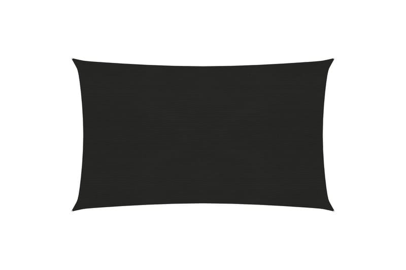 Aurinkopurje 160 g/m² musta 2,5x5 m HDPE - Musta - Puutarhakalusteet - Aurinkosuoja - Aurinkopurje