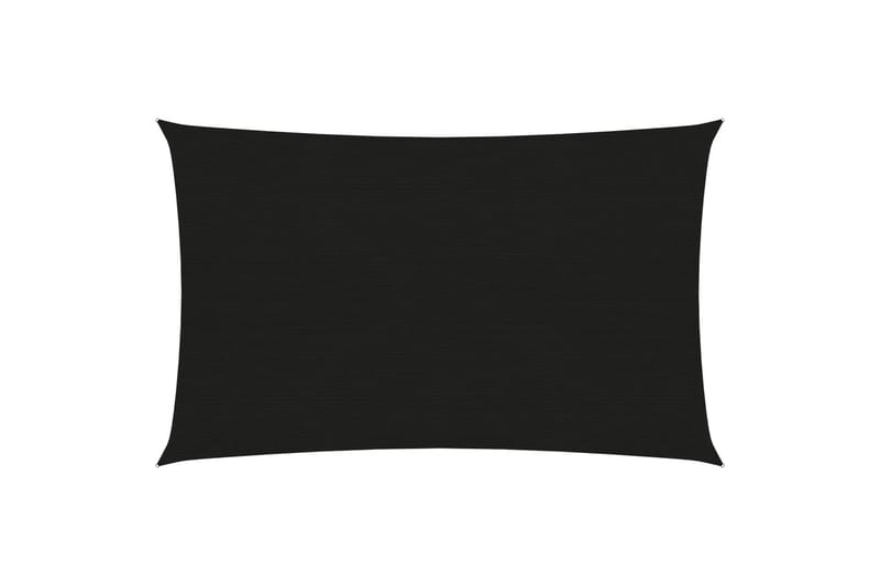 Aurinkopurje 160 g/m² musta 3x5 m HDPE - Musta - Puutarhakalusteet - Aurinkosuoja - Aurinkopurje