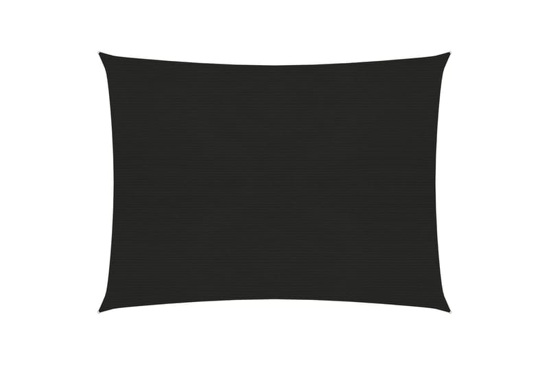Aurinkopurje 160 g/m² musta 5x6 m HDPE - Musta - Puutarhakalusteet - Aurinkosuoja - Aurinkopurje