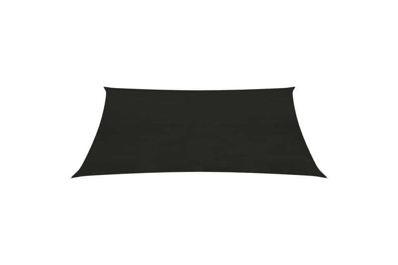 Aurinkopurje 160 g/m² musta 5x6 m HDPE - Musta - Puutarhakalusteet - Aurinkosuoja - Aurinkopurje