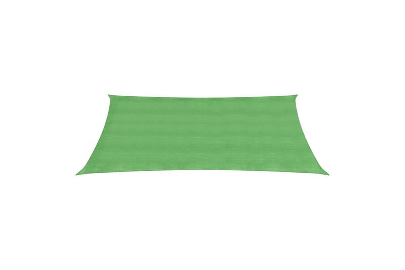 Aurinkopurje 160 g/m² vaaleanvihreä 4x6 m HDPE - Vihreä - Puutarhakalusteet - Aurinkosuoja - Aurinkopurje