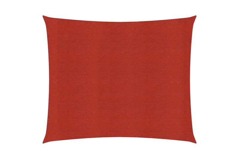 Aurinkopurje 160 g/m² punainen 5x5 m HDPE - Puutarhakalusteet - Aurinkosuoja - Aurinkopurje