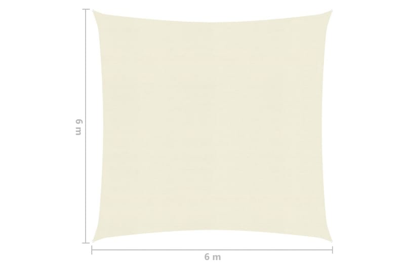 Aurinkopurje 160 g/mÂ² kerma 6x6 m HDPE - Kerma - Puutarhakalusteet - Aurinkosuoja - Aurinkopurje