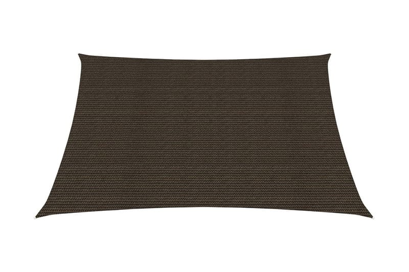Aurinkopurje 160 g/mÂ² ruskea 2,5x2,5 m HDPE - Ruskea - Puutarhakalusteet - Aurinkosuoja - Aurinkopurje