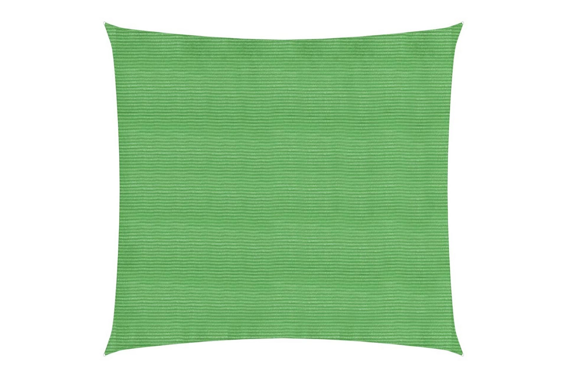 Aurinkopurje 160 g/mÂ² vaaleanvihreä 4x4 m HDPE - Vihreä - Puutarhakalusteet - Aurinkosuoja - Aurinkopurje