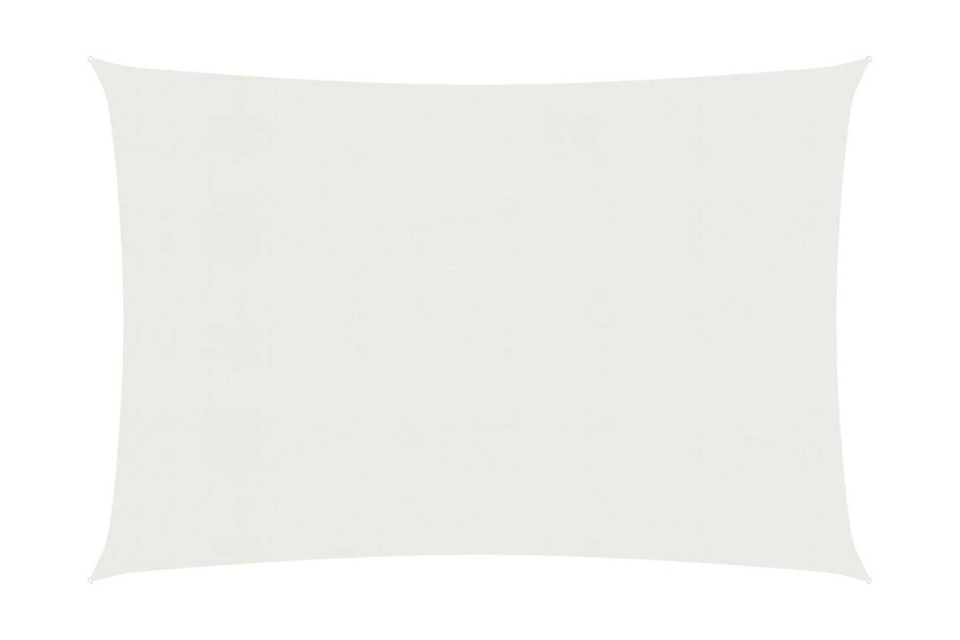 Aurinkopurje 160 g/mÂ² valkoinen 6x8 m HDPE - Valkoinen - Puutarhakalusteet - Aurinkosuoja - Aurinkopurje