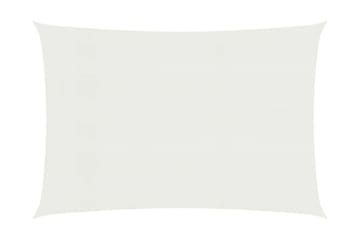Aurinkopurje 160 g/mÂ² valkoinen 6x8 m HDPE - Valkoinen - Puutarhakalusteet - Aurinkosuoja - Aurinkopurje