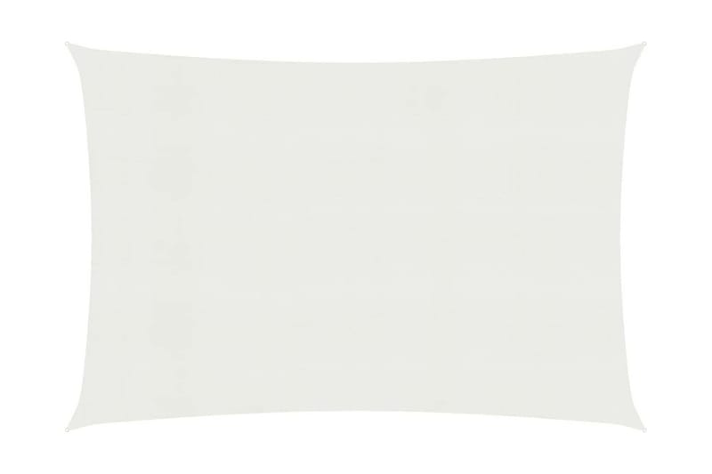 Aurinkopurje 160 g/mÂ² valkoinen 6x8 m HDPE - Valkoinen - Puutarhakalusteet - Aurinkosuoja - Aurinkopurje