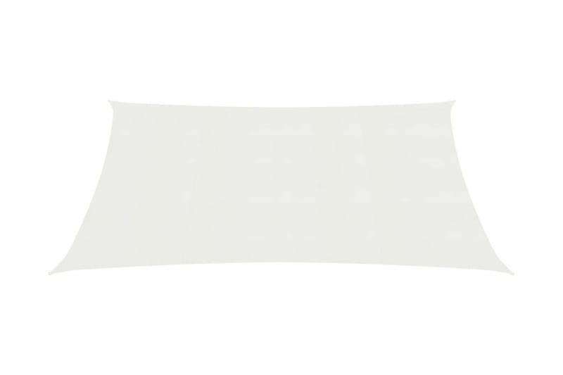 Aurinkopurje 160 g/mÂ² valkoinen 6x8 m HDPE - Valkoinen - Puutarhakalusteet - Aurinkosuoja - Aurinkopurje
