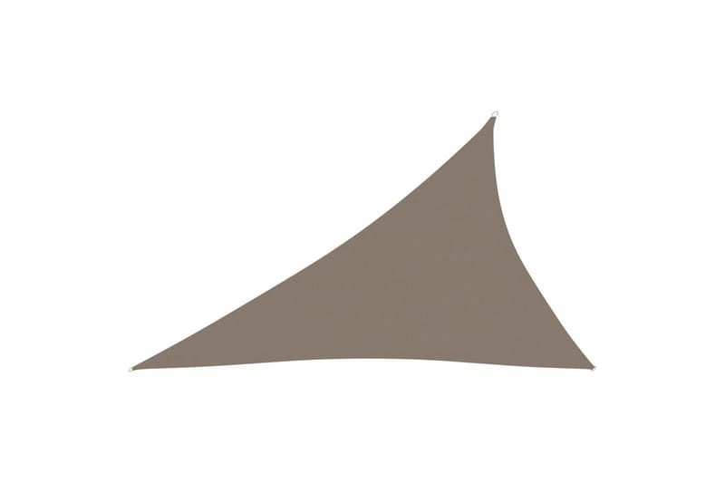 Aurinkopurje Oxford-kangas kolmio 4x5x6,4 m harmaanruskea - Taupe - Puutarhakalusteet - Aurinkosuoja - Aurinkopurje