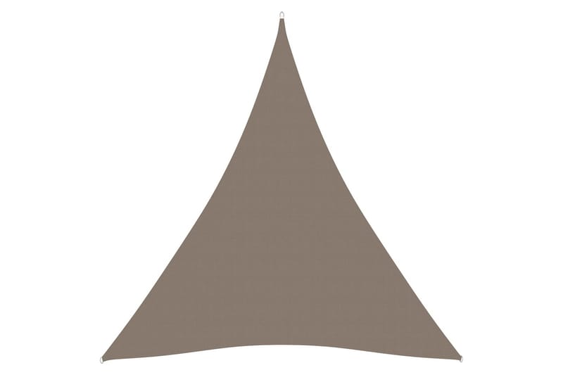 Aurinkopurje Oxford-kangas kolmio 5x5x5 m harmaanruskea - Taupe - Puutarhakalusteet - Aurinkosuoja - Aurinkopurje