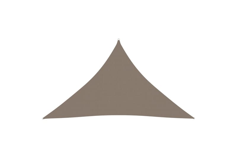 Aurinkopurje Oxford-kangas kolmio 5x5x6 m harmaanruskea - Taupe - Puutarhakalusteet - Aurinkosuoja - Aurinkopurje