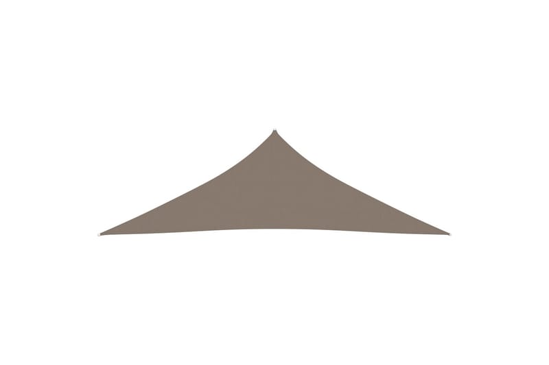 Aurinkopurje Oxford-kangas kolmio 5x5x6 m harmaanruskea - Taupe - Puutarhakalusteet - Aurinkosuoja - Aurinkopurje