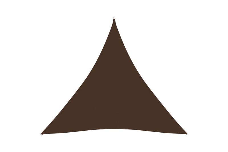 Aurinkopurje Oxford-kangas kolmio 6x6x6 m ruskea - Ruskea - Puutarhakalusteet - Aurinkosuoja - Aurinkopurje