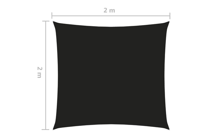 Aurinkopurje Oxford-kangas neliö 2x2 m musta - Musta - Aurinkopurje
