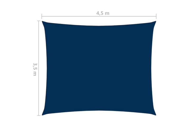 Aurinkopurje Oxford-kangas suorakaide 3,5x4,5 m sininen - Sininen - Puutarhakalusteet - Aurinkosuoja - Aurinkopurje