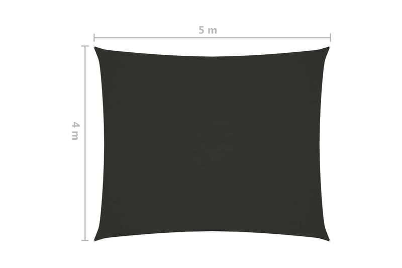 Aurinkopurje Oxford-kangas suorakaide 4x5 m antrasiitti - Puutarhakalusteet - Aurinkosuoja - Aurinkopurje