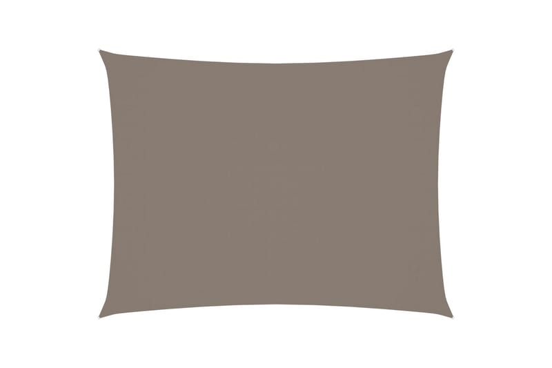 Aurinkopurje Oxford-kangas suorakaide 5x7 m harmaanruskea - Taupe - Puutarhakalusteet - Aurinkosuoja - Aurinkopurje