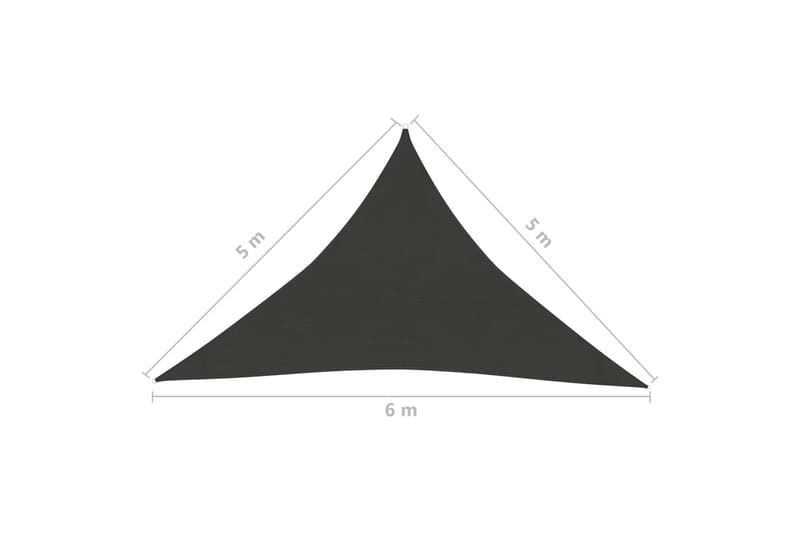 Aurinkopurje 160 g/m² antrasiitti 5x5x6 m HDPE - Antrasiitti - Aurinkopurje