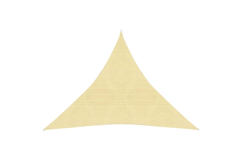 Aurinkopurje 160 g/m² beige 3x3x3 m HDPE - Beige - Puutarhakalusteet - Aurinkosuoja - Aurinkopurje