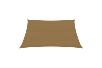 Aurinkopurje 160 g/m² harmaanruskea 3/4x3 m HDPE - Taupe - Puutarhakalusteet - Aurinkosuoja - Aurinkopurje