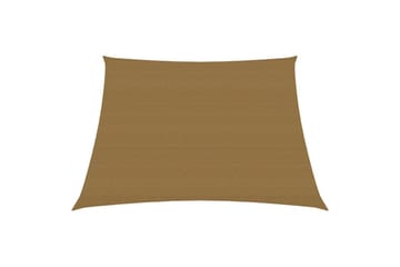 Aurinkopurje 160 g/m² harmaanruskea 3/4x3 m HDPE - Taupe - Puutarhakalusteet - Aurinkosuoja - Aurinkopurje