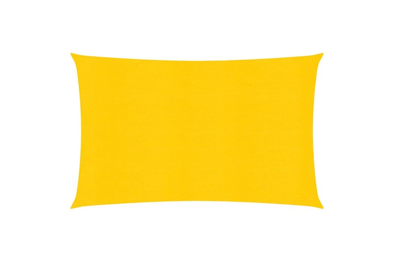 Aurinkopurje 160 g/m² keltainen 2x4 m HDPE - Keltainen - Puutarhakalusteet - Aurinkosuoja - Aurinkopurje