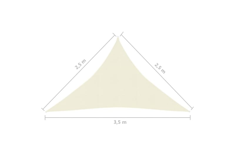 Aurinkopurje 160 g/m² kerma 2,5x2,5x3,5 m HDPE - Aurinkopurje