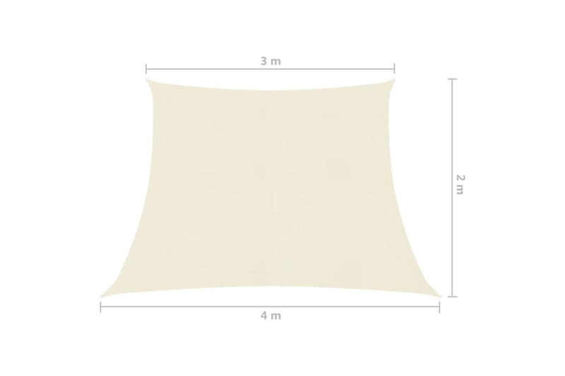 Aurinkopurje 160 g/m² kerma 3/4x2 m HDPE - Kerma - Puutarhakalusteet - Aurinkosuoja - Aurinkopurje