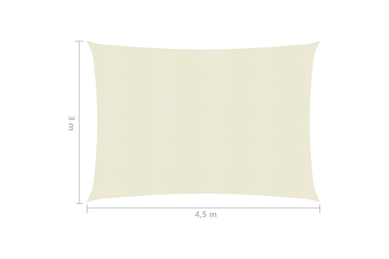 Aurinkopurje 160 g/m² kerma 3x4,5 m HDPE - Puutarhakalusteet - Aurinkosuoja - Aurinkopurje