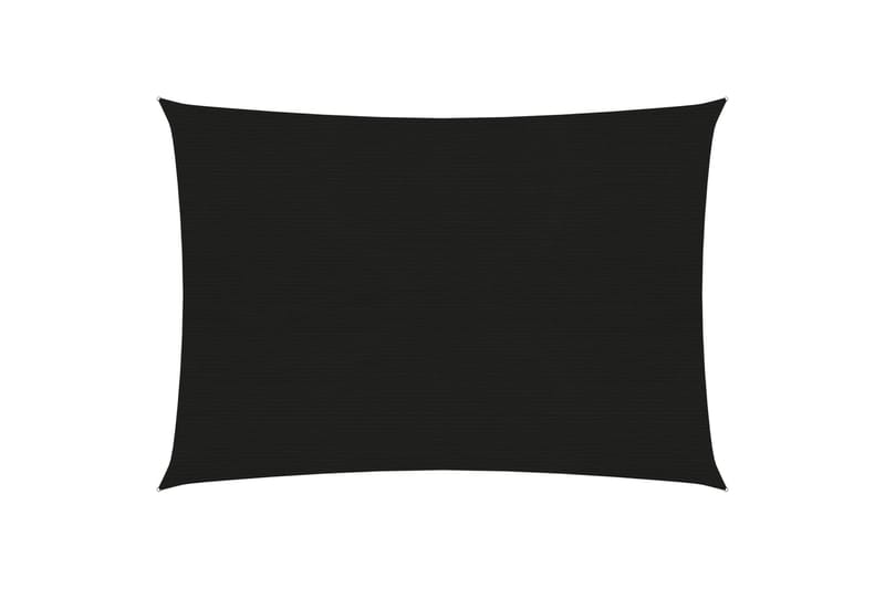 Aurinkopurje 160 g/m² musta 2,5x3,5 m HDPE - Musta - Puutarhakalusteet - Aurinkosuoja - Aurinkopurje