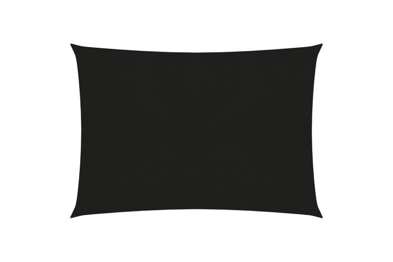 Aurinkopurje 160 g/m² musta 2,5x4 m HDPE - Musta - Puutarhakalusteet - Aurinkosuoja - Aurinkopurje