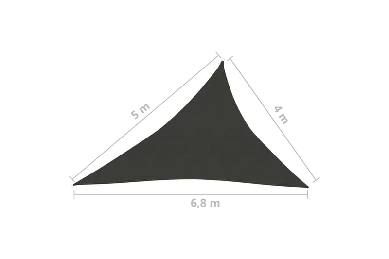 Aurinkopurje 160 g/m² musta 4x5x6,8 m HDPE - Musta - Aurinkopurje