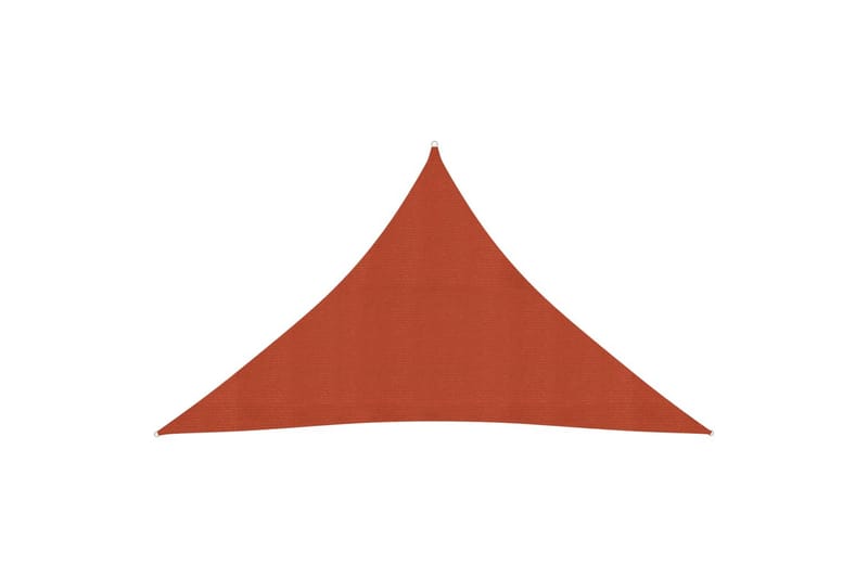 Aurinkopurje 160 g/m² terrakotta 3,5x3,5x4,9 m HDPE - Ruskea - Puutarhakalusteet - Aurinkosuoja - Aurinkopurje
