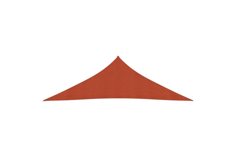 Aurinkopurje 160 g/m² terrakotta 3,5x3,5x4,9 m HDPE - Ruskea - Puutarhakalusteet - Aurinkosuoja - Aurinkopurje