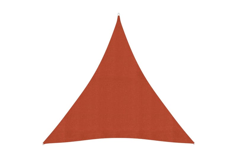 Aurinkopurje 160 g/m² terrakotta 4,5x4,5x4,5 m HDPE - Ruskea - Puutarhakalusteet - Aurinkosuoja - Aurinkopurje