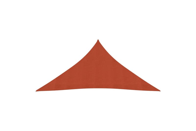 Aurinkopurje 160 g/m² terrakotta 4,5x4,5x4,5 m HDPE - Ruskea - Puutarhakalusteet - Aurinkosuoja - Aurinkopurje
