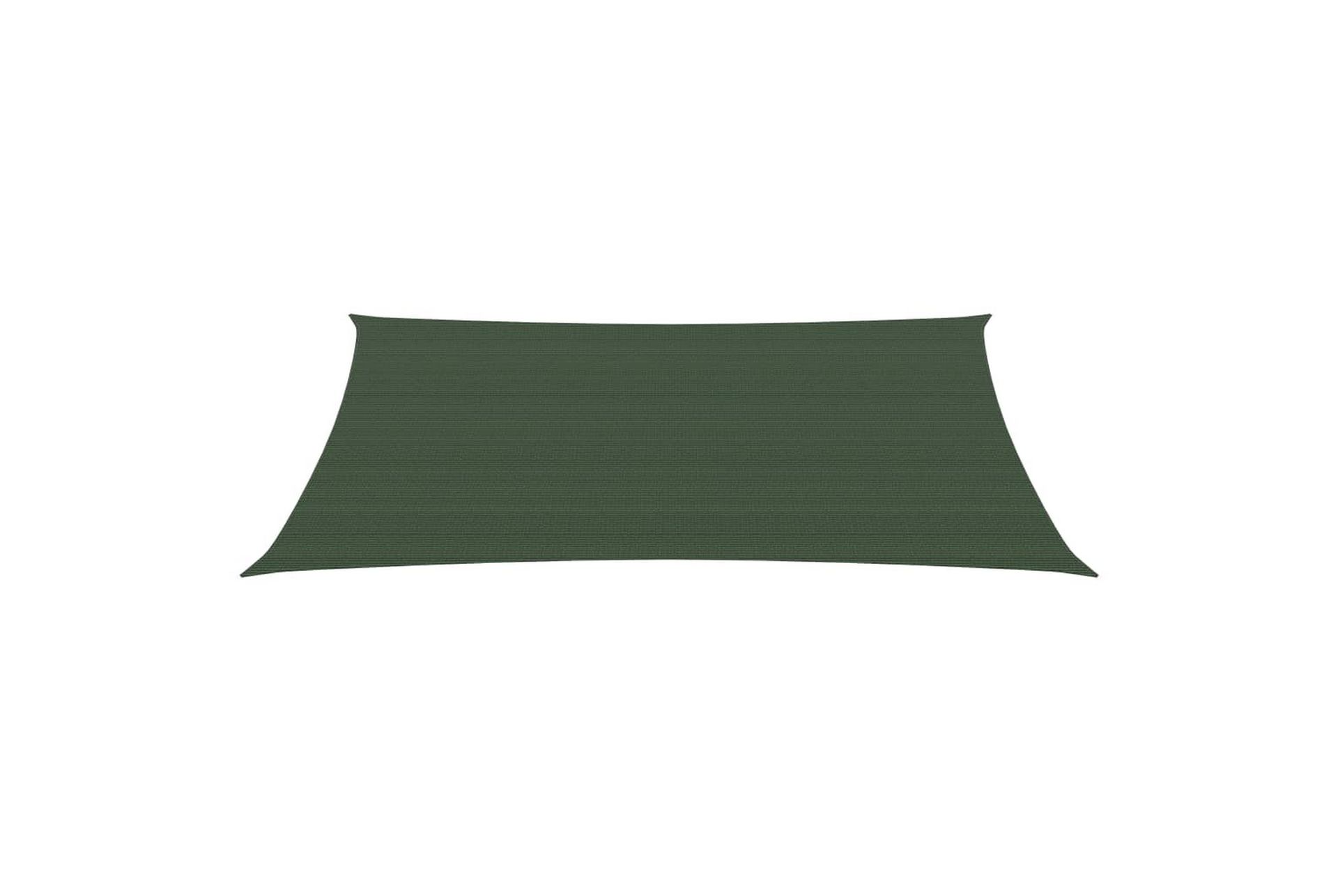 Aurinkopurje 160 g/m² tummanvihreä 2,5x4 m HDPE - Vihreä - Puutarhakalusteet - Aurinkosuoja - Aurinkopurje