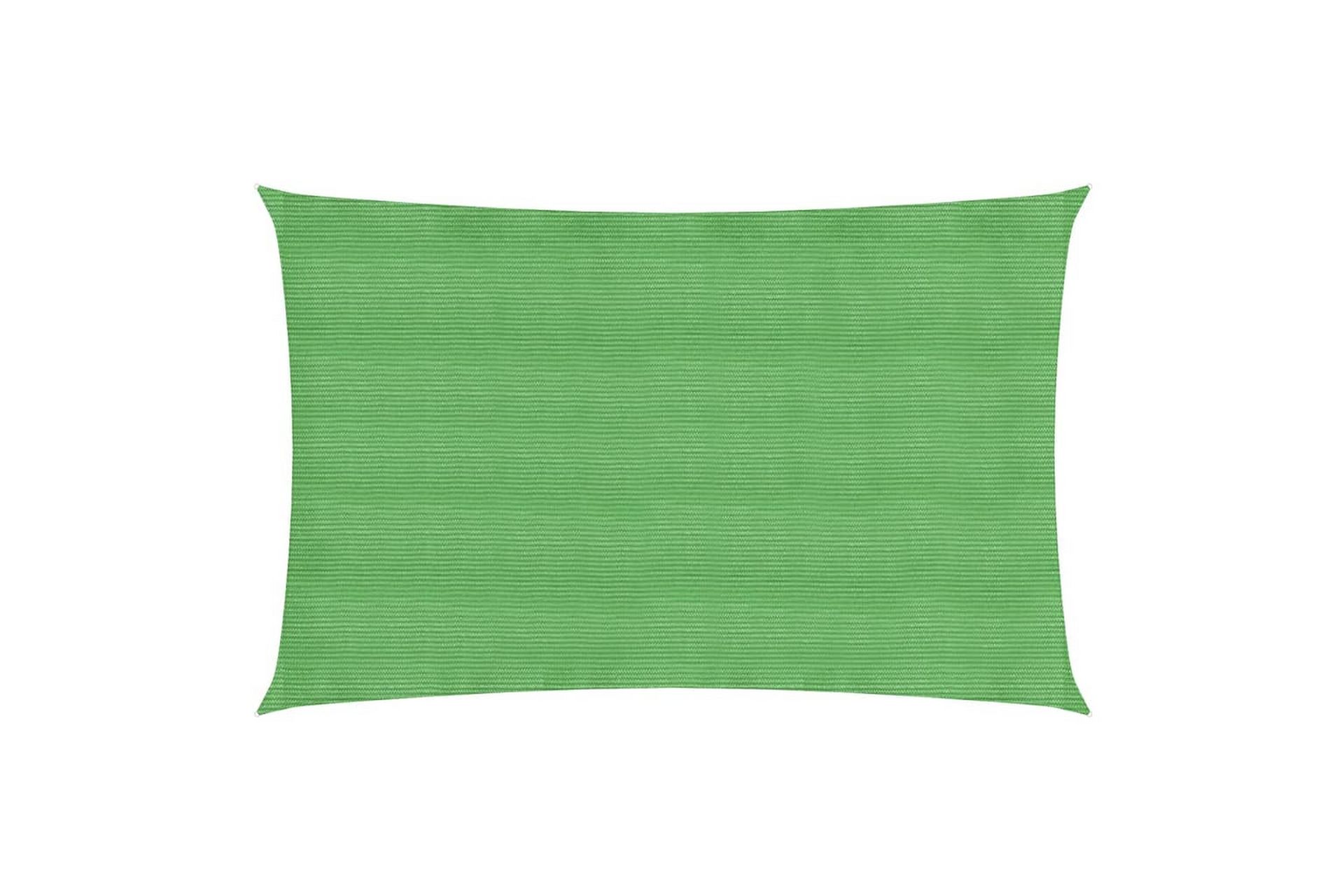 Aurinkopurje 160 g/m² vaaleanvihreä 2x4,5 m HDPE - Vihreä - Puutarhakalusteet - Aurinkosuoja - Aurinkopurje