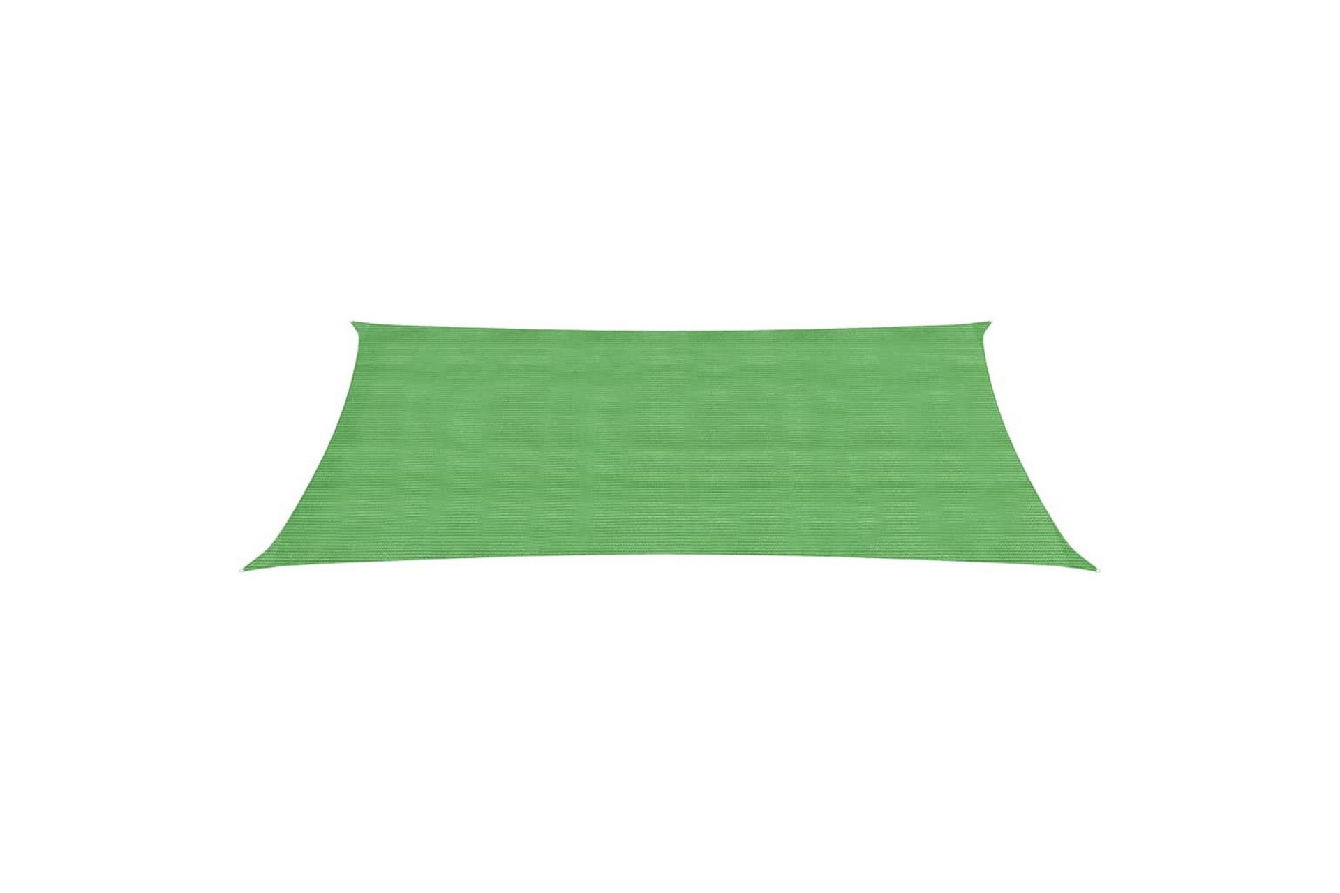 Aurinkopurje 160 g/m² vaaleanvihreä 2x4,5 m HDPE - Vihreä - Puutarhakalusteet - Aurinkosuoja - Aurinkopurje