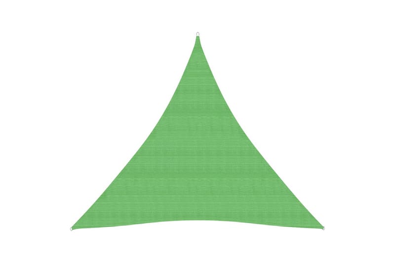 Aurinkopurje 160 g/m² vaaleanvihreä 4x4x4 m HDPE - Vihreä - Puutarhakalusteet - Aurinkosuoja - Aurinkopurje