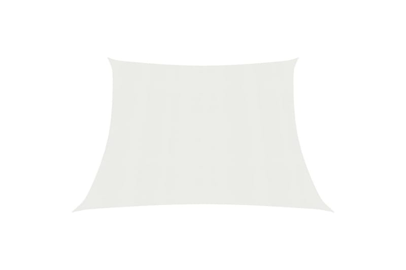 Aurinkopurje 160 g/m² valkoinen 3/4x3 m HDPE - Valkoinen - Puutarhakalusteet - Aurinkosuoja - Aurinkopurje