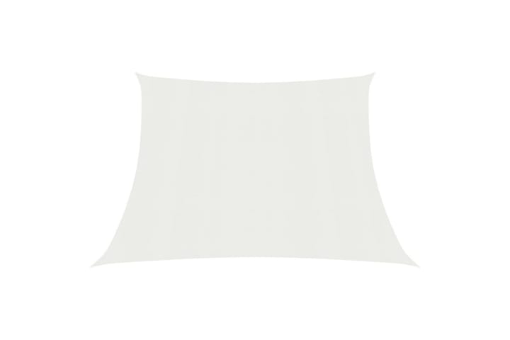 Aurinkopurje 160 g/m² valkoinen 3/4x3 m HDPE - Valkoinen - Aurinkopurje