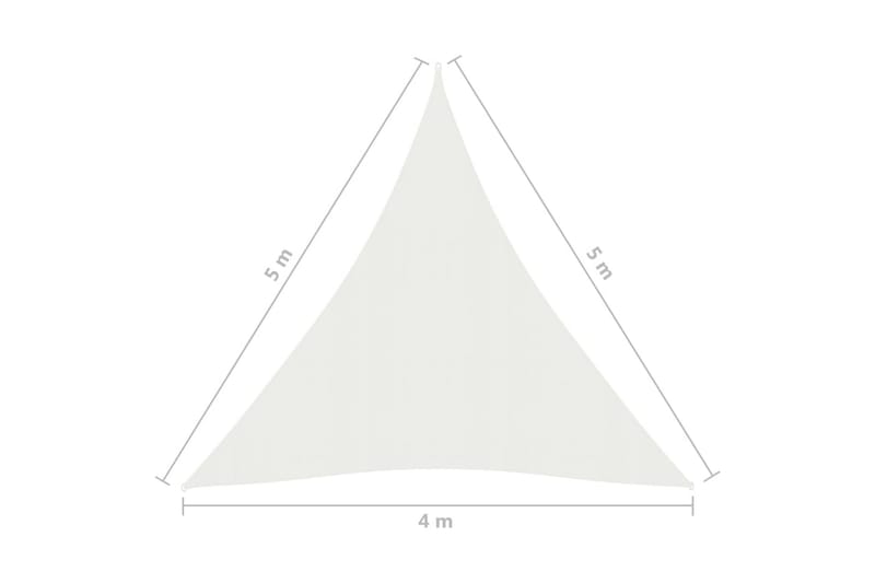 Aurinkopurje 160 g/m² valkoinen 4x5x5 m HDPE - Valkoinen - Aurinkopurje