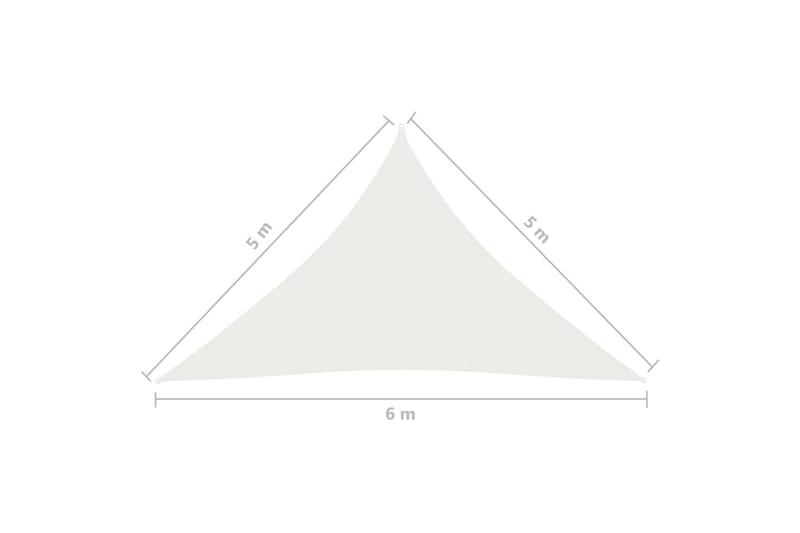 Aurinkopurje 160 g/m² valkoinen 5x5x6 m HDPE - Valkoinen - Aurinkopurje