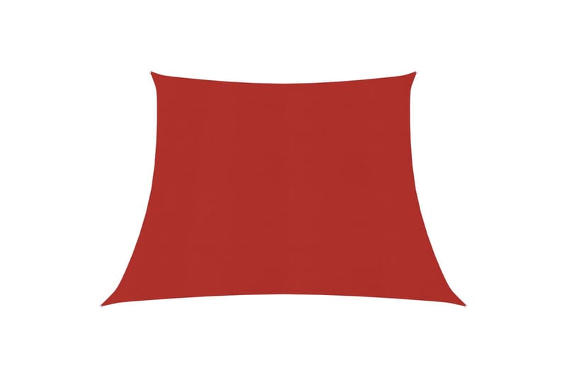 Aurinkopurje 160 g/m² punainen 3/4x3 m HDPE - Punainen - Puutarhakalusteet - Aurinkosuoja - Aurinkopurje