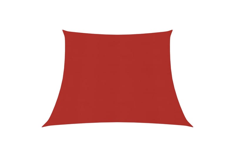 Aurinkopurje 160 g/m² punainen 4/5x3 m HDPE - Punainen - Puutarhakalusteet - Aurinkosuoja - Aurinkopurje