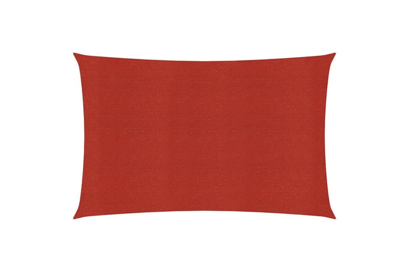 Aurinkopurje 160 g/m² punainen 3,5x5 m HDPE - Punainen - Puutarhakalusteet - Aurinkosuoja - Aurinkopurje