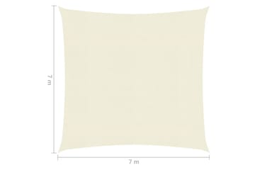Aurinkopurje 160 g/mÂ² kerma 7x7 m HDPE - Kerma - Puutarhakalusteet - Aurinkosuoja - Aurinkopurje